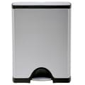 Simplehuman Rectangular Step Brushed Stainless Steel Trash Can (13 Gallons)