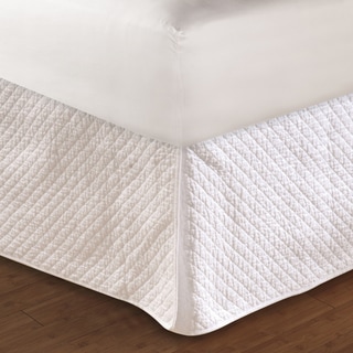 Special Offers Diamond Quilted White Bedskirt