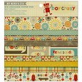 Boy Crazy Designer Paper Pad 6"X6" 24/Sheets-12 Double-Sided Designs/2 Each