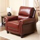 ABBYSON LIVING Baron Hand Rubbed Pushback Leather Recliner