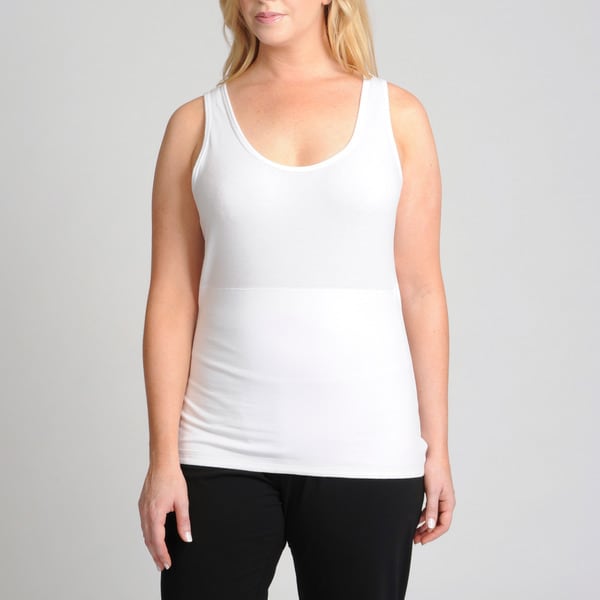 TeezHer Women's Plus Size Secret Shaper Tank 15397438 Overstock