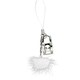 INSTEN Silver Letter H Bling Cell Phone Charm