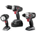 Porter-Cable 18-volt 3-tool Cordless Combo Kit (Drill/ Driver, Impact Driver and Flashlight) (Refurbished)