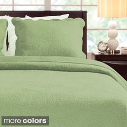 Now Sale Serenity 100-percent Cotton Oversized 3-piece Quilt Set