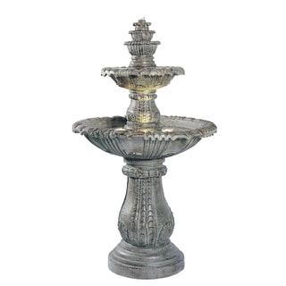 (>_<) Solerno 57-inch Lighted Outdoor Fountain
