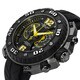 Stuhrling Prestige Men's Maverick Swiss Quartz Divers Rubber-Strap Chronograph Watch