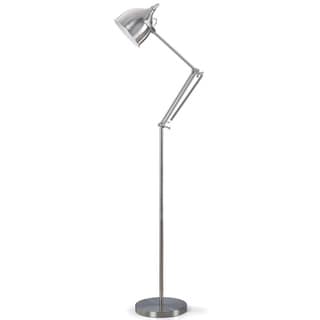 Artiva USA Silverado 61-inch Brushed Steel Metal Floor Lamp