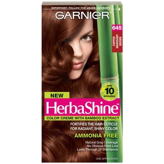 Garnier HerbaShine Copper Mahogany Brown 645 Hair Color Creme
