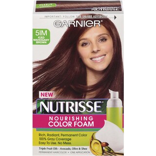 Garnier Nutrisse Iced Mahogany Brown 51M Nourishing Color Foam