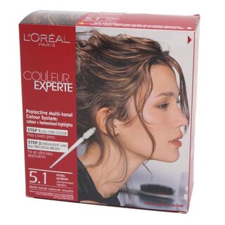 L'Oreal Couleur Experte Express Truffle Medium Ash Brown 5.1 Dual Hair Color Kit