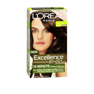 L'Oreal Excellence-to-Go 10 Minute Creme Colorant Dark Brown #4 Hair Color