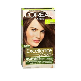 L'Oreal Excellence-to-Go 10 Minute Creme Colorant Medium Brown #5 Hair Color