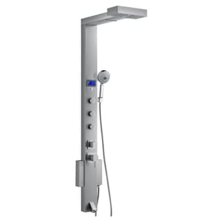 Best Shopping Blue Ocean 59-inch Stainless Steel Shower Panel Tower with Rainfall Showerhead