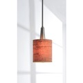 Bachman Brushed Steel/ Cork Shade Mini Pendant