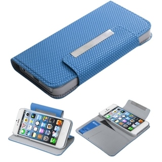 BasAcc Blue Ball Texture MyJacket Wallet For Apple iPhone 5