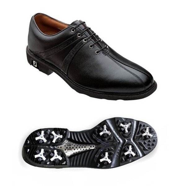 FootJoy Men's Icon Saddle Black Golf Shoes
