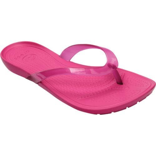 womens fuchsia crocs