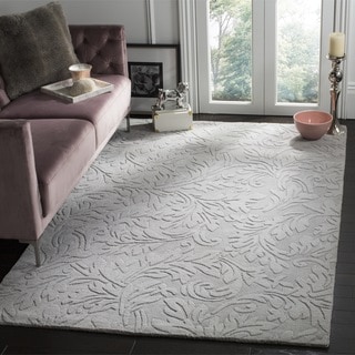 Safavieh Hand-made Impressions Grey Wool Rug (8'3 x 11')