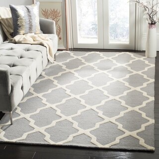Great Prices Safavieh Handmade Moroccan Cambridge Silver/ Ivory Wool Rug (11' x 15')