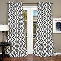 Lambrequin 'Trellis' Bold Flocked Curtain Panel