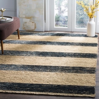 Safavieh Hand-knotted Bohemian Natural/ Blue Wool Rug (8' x 10')