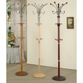 Metal and Wood Standing Coat Rack