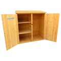 Leisure Season Brown Finish Medium Storage Shed
