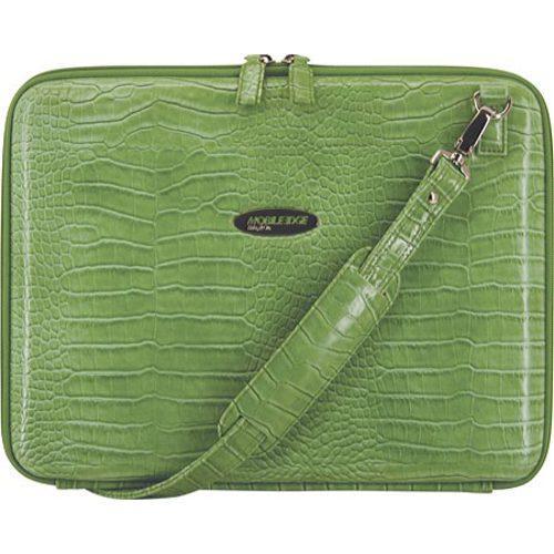 Women's Mobile Edge Faux Croc TechStyle Portfolio- 14.1inPC/15inMac Green