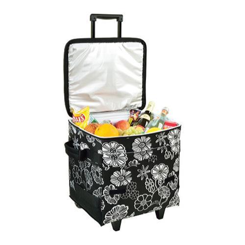 Picnic at Ascot 60Can Collapsible Rolling Cooler Print Night Bloom 15426399