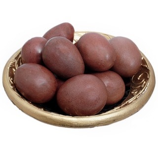 Set of 12 Shona Decorative Serpentine Stone Eggs (Zimbabwe)
