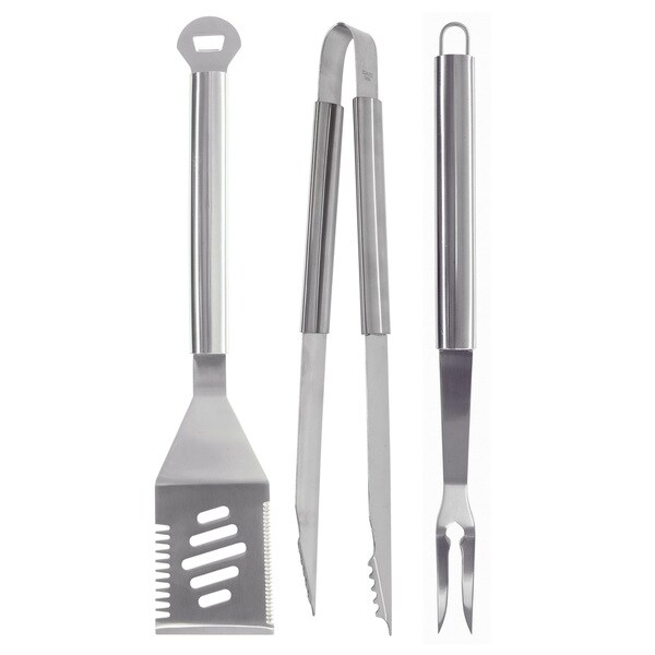 Mr. Bar-B-Q 3-piece Stainless Steel Tool Set