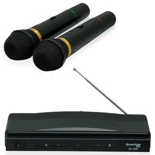 QFX M-336 Professional Dynamic Twin Pack Wireless Microphones System
