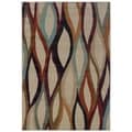 Abstract Grey/ Multi Area Rug (7'10 x 10'10)