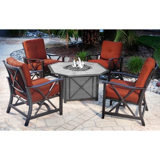 Compare Price Harmon Outdoor Spring Rocker Chairs (Set of 4)