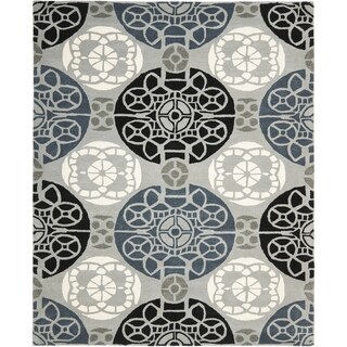 Hot Deal Safavieh Handmade Wyndham Grey/ Black Wool Rug (10' x 14')