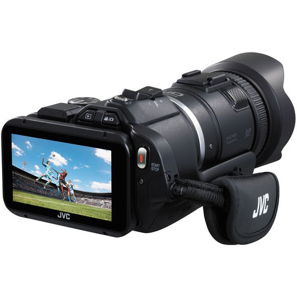 JVC GC-PX100B Digital Camcorder - 3" - Touchscreen LCD - CMOS - Full 