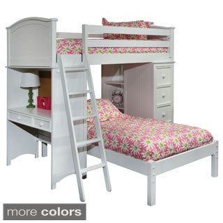 @@@ >  Cooley Twin Sleep/ Study/ Storage Loft Bed