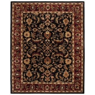 Find Cheap Price Safavieh Hand-made Heritage Black/ Red Wool Rug (11' x 15')