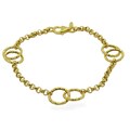 14k Yellow Gold Loop Link Bracelet