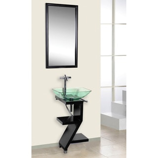 See Reviews DreamLine Black Wood Base Petite Powder Room Vanity