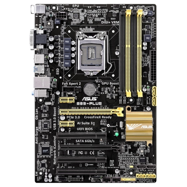 Asus B85-PLUS Desktop Motherboard - Intel B85 Express Chipset - Socke