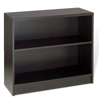 J & K Commercial Grade Low Espresso Bookcase