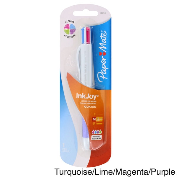 Paper Mate InkJoy Quatro 4-ink Retractable Medium Point Pen
