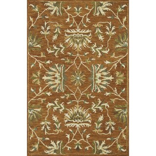 Handmade Harrison Spice Wool Rug (7'10 x 11'0)