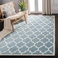 Handmade Moroccan Blue Wool Rug (3' x 5')