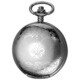 Akribos XXIV Men's Antique Mechanical Skeleton Chain Pocket Watch