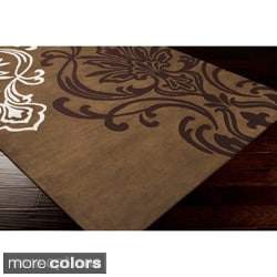 Buy Online Candice Olson Modern Classics Hand-tufted Contemporary Brown Floral Rug (8' x 11')