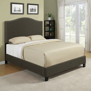 Cheap Portfolio Nicci Charcoal Gray Linen Queen Size Platform Bed