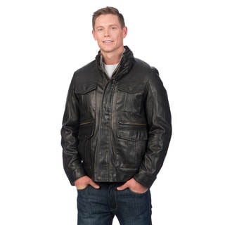 Tommy Hilfiger Men's Black Military Bomber Jacket