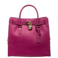 MICHAEL Michael Kors 'Hamilton' Peony Saffiano Leather Satchel